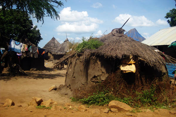 Typical tukul in Juba